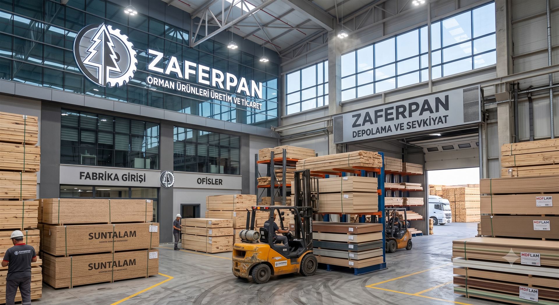 Zaferpan Deposunda Sunta ve Suntalam Stokları